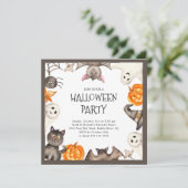 Invitation Soirée d'Halloween pour les petits (Debout devant)