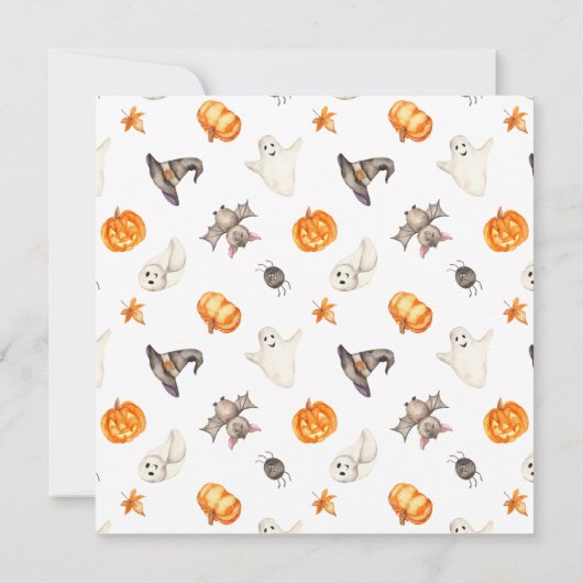 Invitation Soirée d'Halloween pour les petits (Dos)