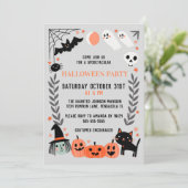Invitation Soirée d'Halloween pour les petits enfants (Debout devant)
