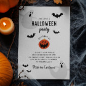 Invitation Soirée d'Halloween pour les petits | Fantômes, cha