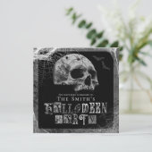 Invitation Soirée d'Halloween pour veuve noire (Debout devant)