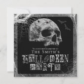 Invitation Soirée d'Halloween pour veuve noire (Devant)