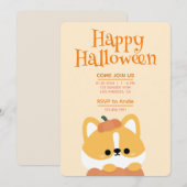 Invitation Soirée d'Halloween simple et amusante (Devant / Derrière)