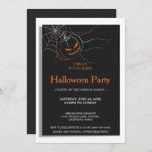 Invitation Soirée d'Halloween sombre (Devant / Derrière)