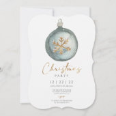 Invitation Soirée d'hiver minimaliste de Noël (Devant)