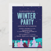 Invitation Soirée d'hiver minimaliste et élégante (Devant)
