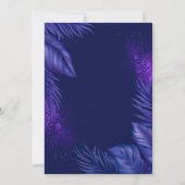 Invitation Soirée d'invitation de nuit d'été tropical (Dos)