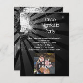 Invitation Soirée Disco Disco Ball (Devant / Derrière)