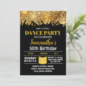 Invitation Soirée Disco fête de la danse (Debout devant)