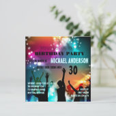 Invitation Soirée disco glamour Anniversaire/Enterrement de v (Debout devant)