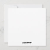 Invitation Soirée disco glamour pour anniversaire/enterrement (Dos)