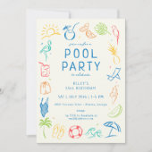 Invitation Soirée Doodle (Devant)