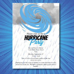 Invitation Soirée d'ouragan