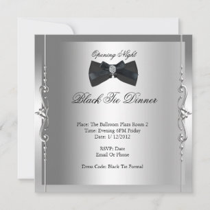 Invitation Soirée d'ouverture tenue de soirée