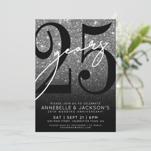 Invitation Soirée du 25e anniversaire (Debout devant)