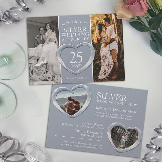 Invitation Soirée du 25e anniversaire du mariage