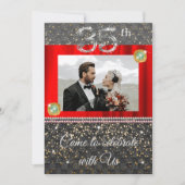 Invitation Soirée du 35e anniversaire de Chic | Emerald & Pho (Devant)