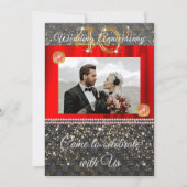 Invitation Soirée du 40e Anniversaire de Chic | Rouge Rubis & (Devant)