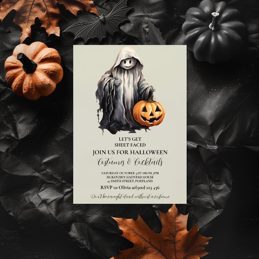 Invitation Soirée du Citrouille d'Halloween