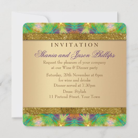 Invitation Soirée du clan Trip-Trop Bright (Dos)