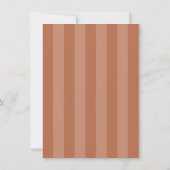 Invitation Soirée du Club de Lecture Stripe Orange (Dos)