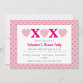 Invitation Soirée du dîner de la Saint-Valentin (Devant)