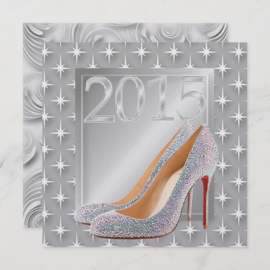 Invitation Soirée du Nouvel An (Devant / Derrière)