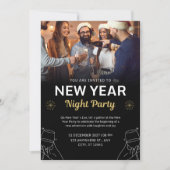 Invitation Soirée du Nouvel An (Devant)