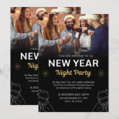 Invitation Soirée du Nouvel An (Devant / Derrière)