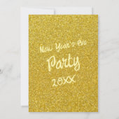 Invitation Soirée du Nouvel An (Dos)