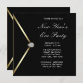 Invitation Soirée du Nouvel An (Devant / Derrière)