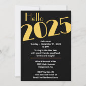 Invitation Soirée du Nouvel An (Devant)