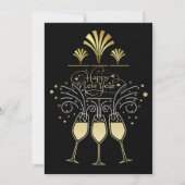 Invitation Soirée du Nouvel An (Devant)