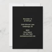 Invitation Soirée du Nouvel An (Dos)