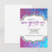 Invitation Soirée du Nouvel An (Devant / Derrière)