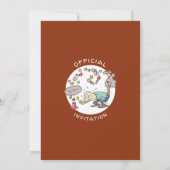 Invitation Soirée du Nouvel An avec un Bang et un dessin (Dos)