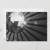 Invitation Soirée du Nouvel An de Disco Ball (Dos)