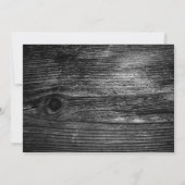 Invitation Soirée du Nouvel An élégante au bois (Dos)