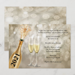 Invitation Soirée du Nouvel An, le Bohek Lights