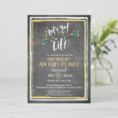 Invitation Soirée du Nouvel An LET'S GET LIT (Debout devant)