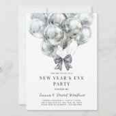 Invitation Soirée du Nouvel An moderne (Devant)