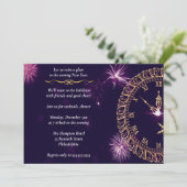 Invitation Soirée du Nouvel An Purple (Debout devant)