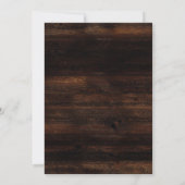 Invitation Soirée du Nouvel An Rustic Gold (Dos)