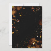 Invitation Soirée du Nouvel An Rustique (Dos)