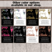 Invitation Soirée du Nouvel An Sparkle Gold Cheers