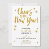 Invitation Soirée du réveillon de l'or (Devant)