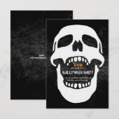 Invitation Soirée éclipsée : Soirée d'Halloween (Devant / Derrière)