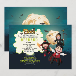 Invitation Soirée effrayante d'Halloween