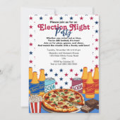 Invitation Soirée électorale de pizza et de bière 2024 (Devant)