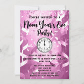 Invitation Soirée Elegant Pink Noon de l'année (Devant)